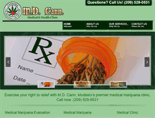 Tablet Screenshot of medicalmarijuanamodesto.com
